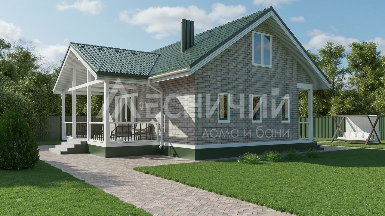 дом каркасныйА-50-119